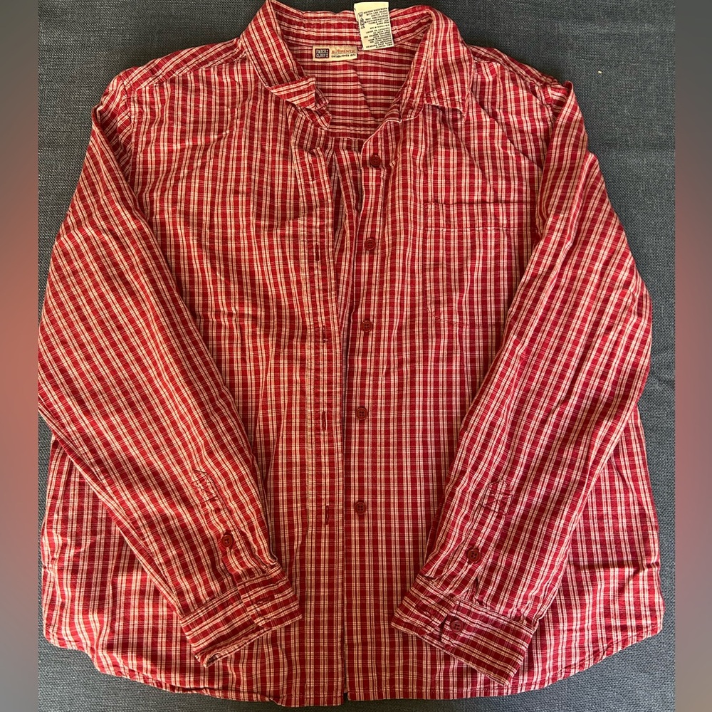 Faded Glory Junior’s Red Plaid Shirt